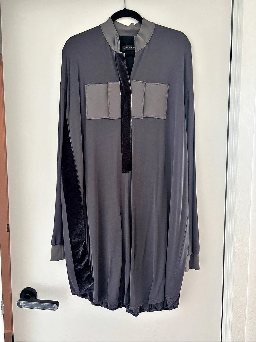 Marie Saint Pierre Color Block Mini Dress